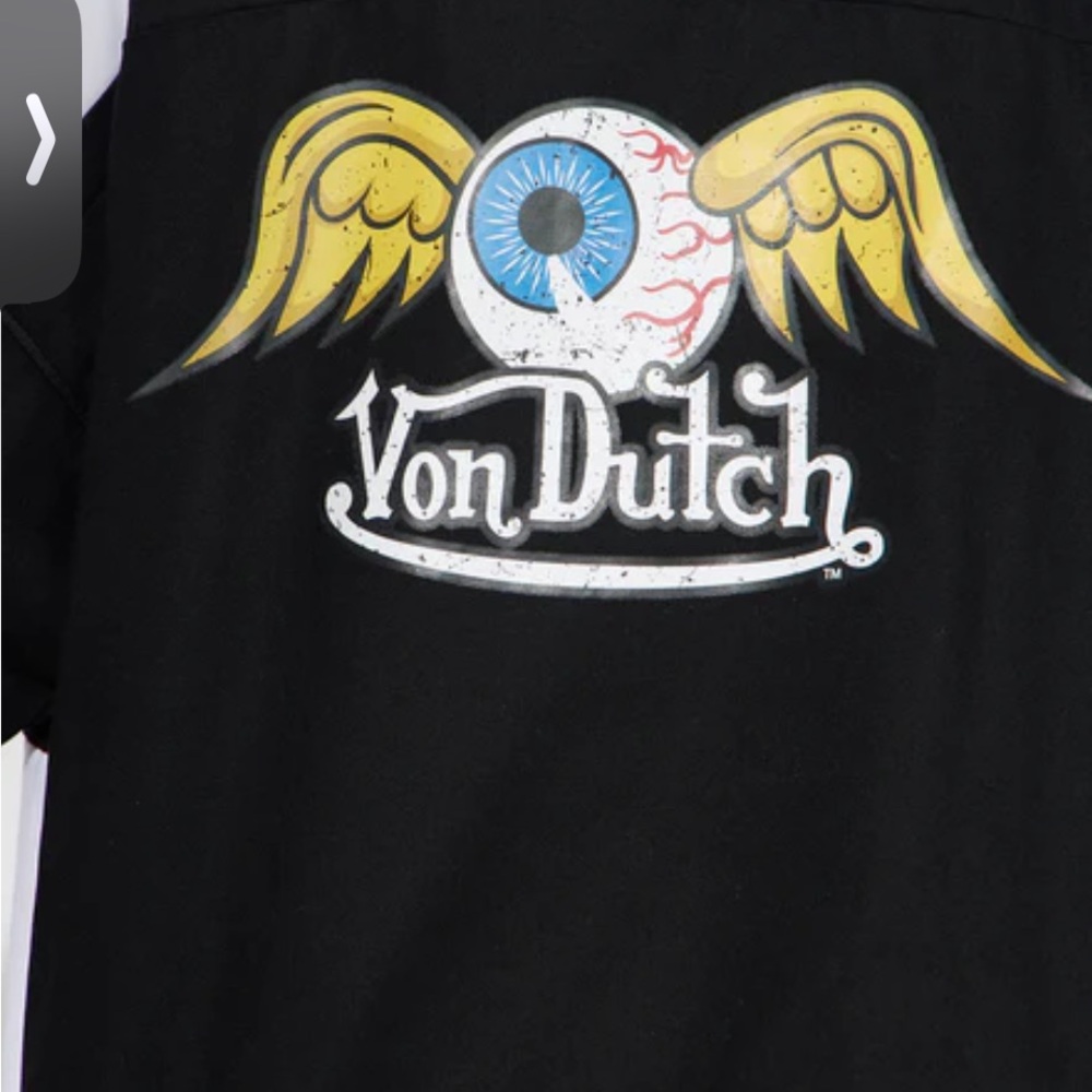 Von Dutch Women's Black and White Bomber Jacket - Picture 4 of 5